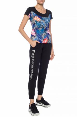 Wzorzysty t-shirt treningowy, zdjęcie 2 Wzorzysty t-shirt treningowy od EA7 Emporio Armani